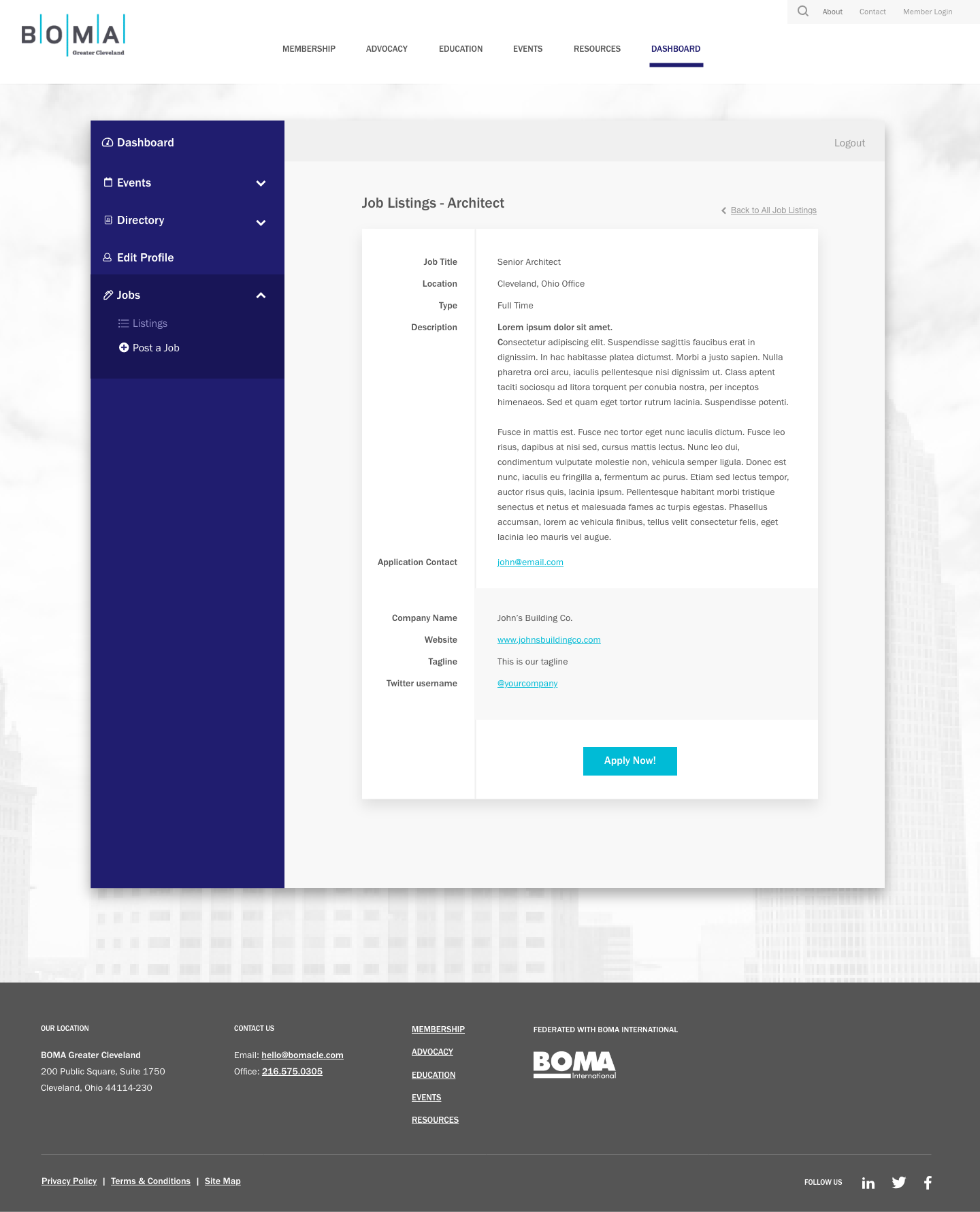 BOMA job listing detail